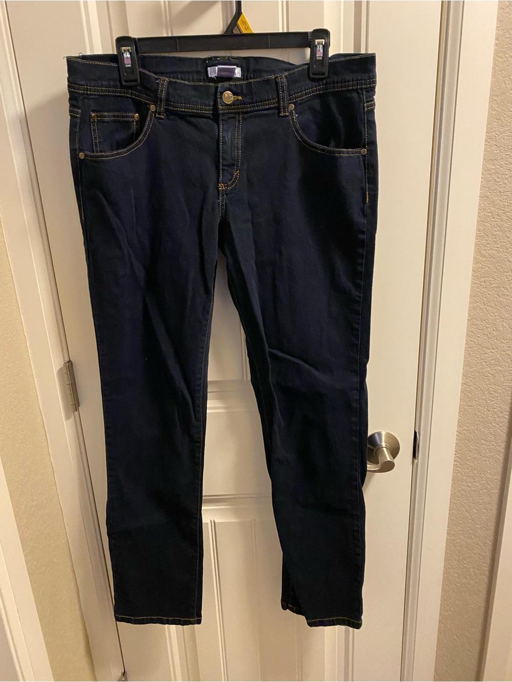 Xhilaration 15 Jeans Juniors Skinny Leg Lightweight Dark Blue Stretch Denim